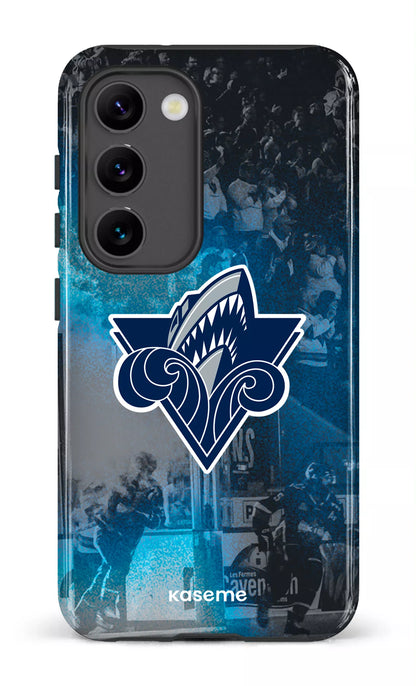 Galaxy S23 Tough Gloss Océanic Logo & Foule -