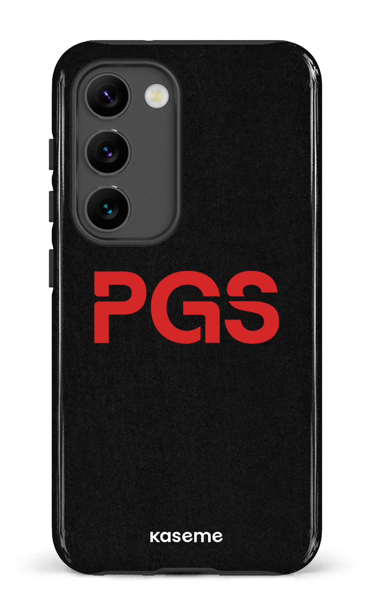 Galaxy S23 Tough Gloss PGS Noir&Rouge -