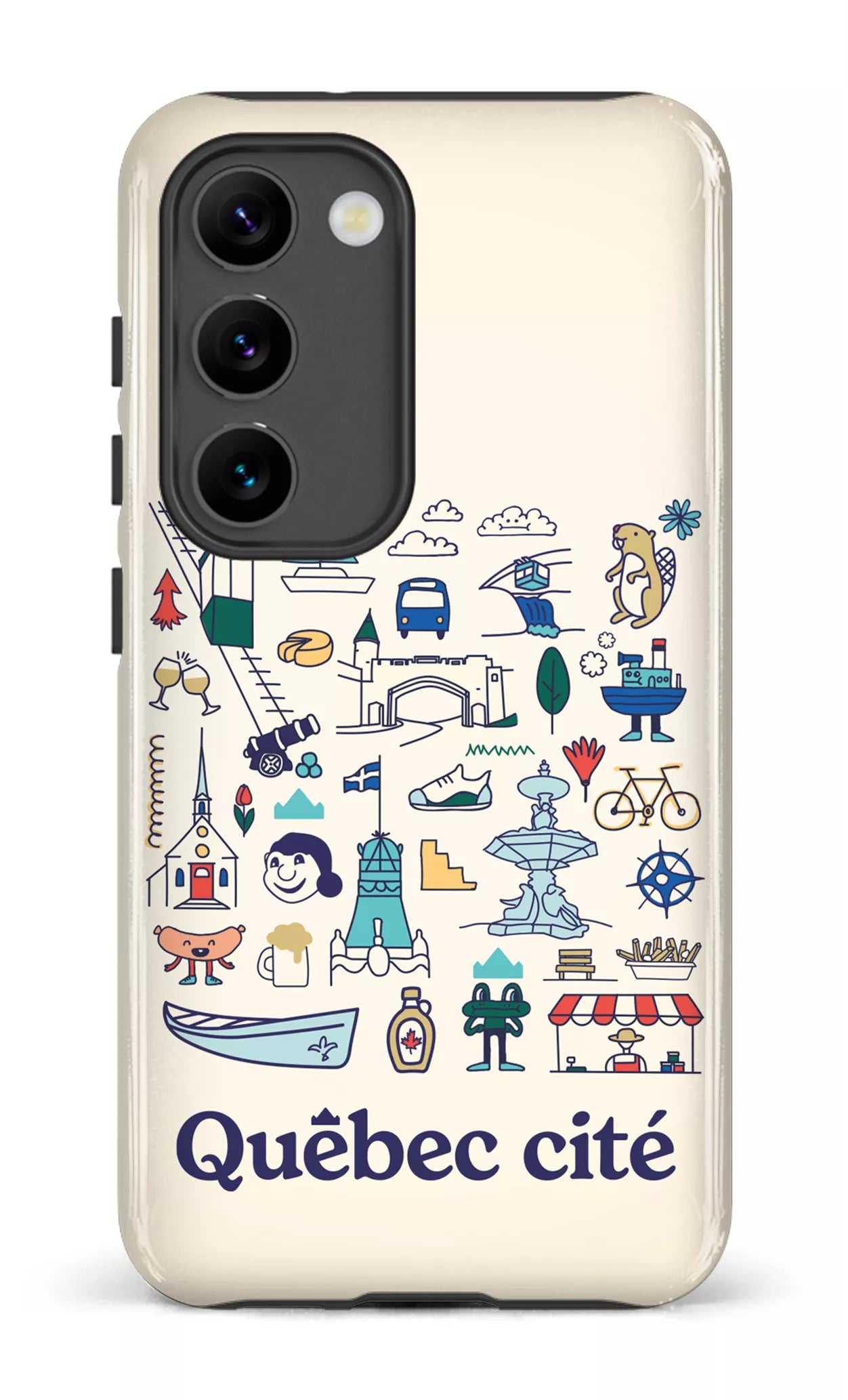 Galaxy S23 Tough Gloss Québec illustré -