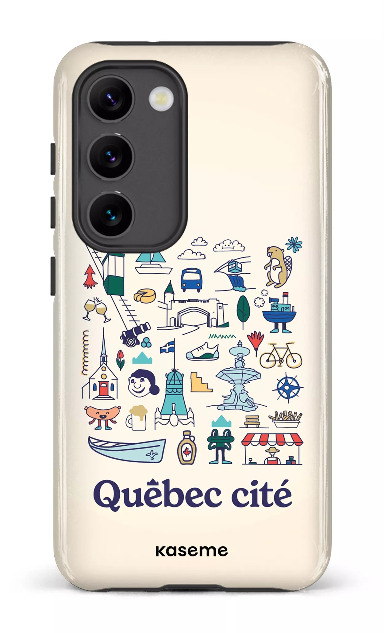 Galaxy S23 Tough Gloss Québec illustré -