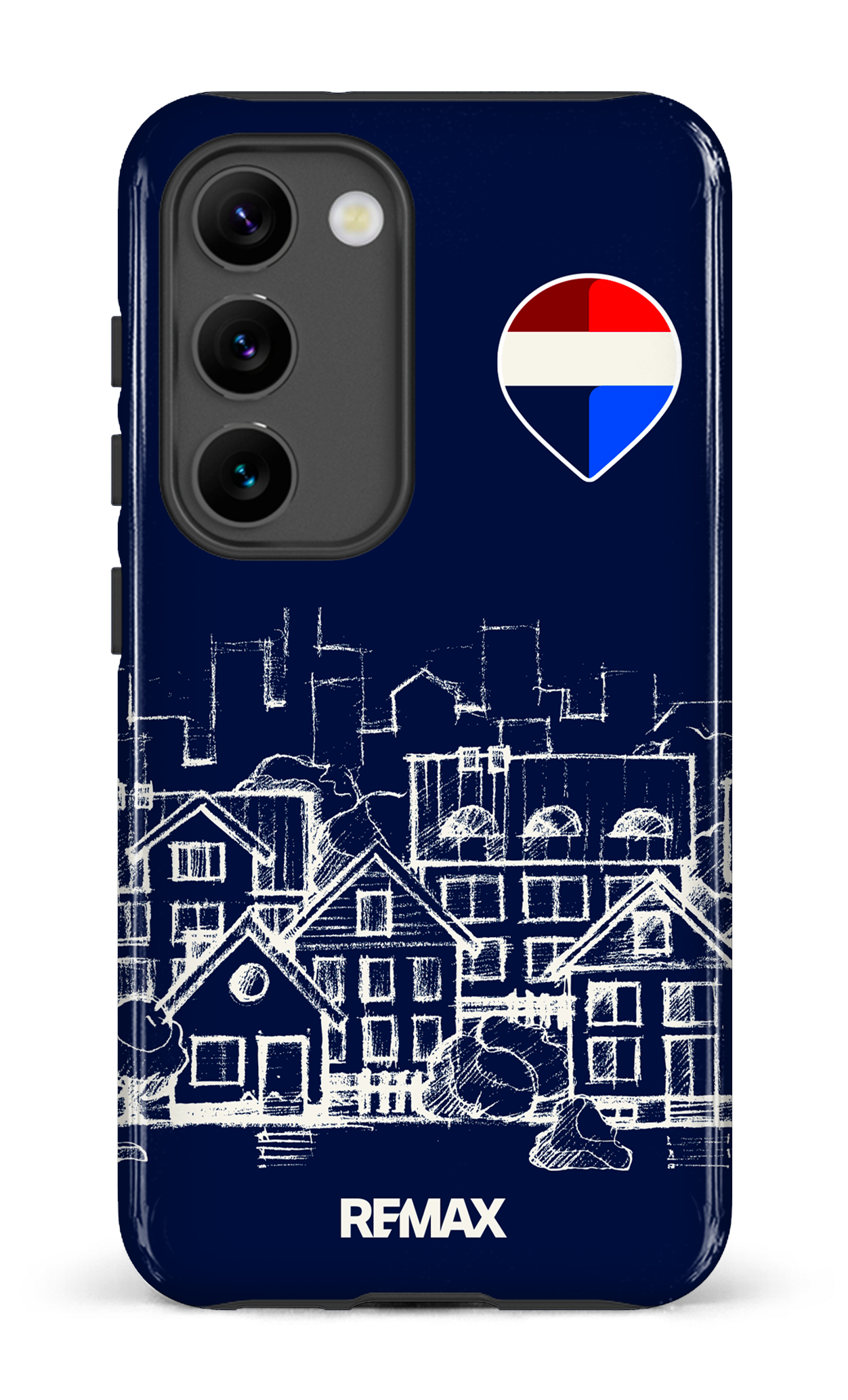 Galaxy S23 Tough Gloss Remax Sketch Bleu -