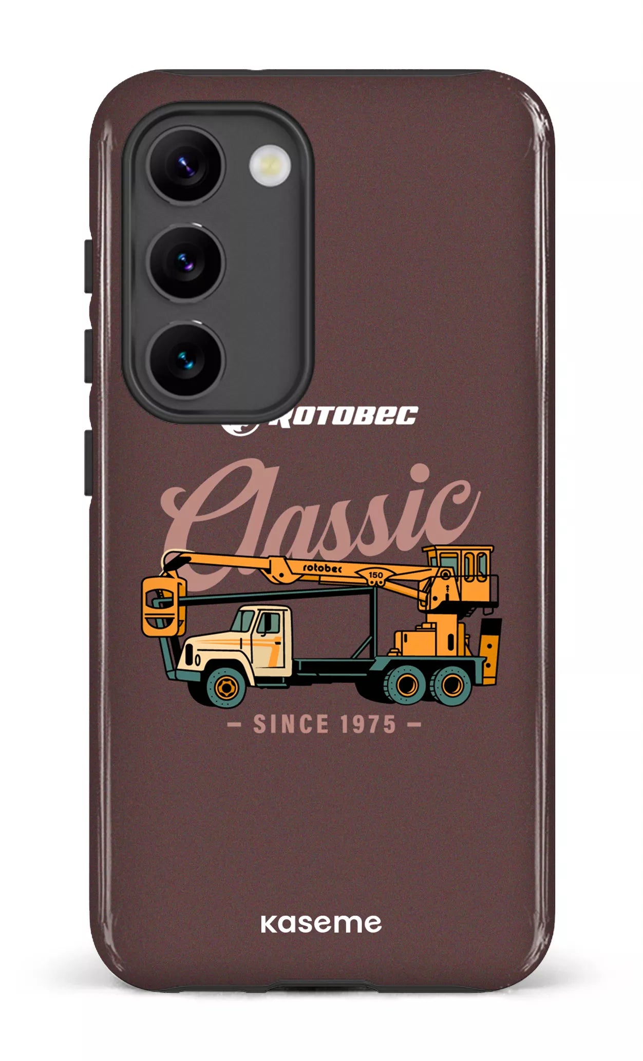 Galaxy S23 Tough Gloss Rotobec Brun "Classic" -