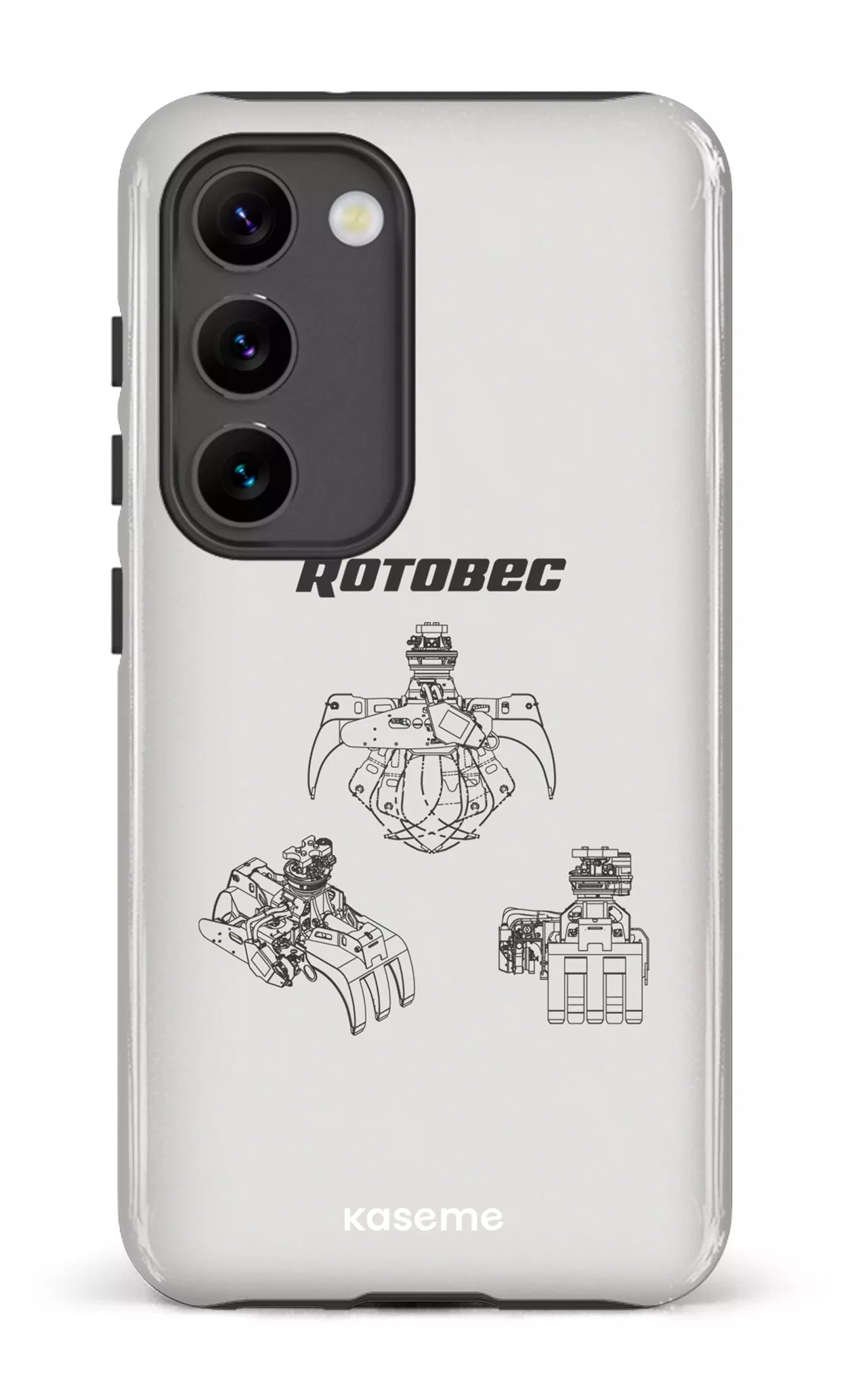 Galaxy S23 Tough Gloss Rotobec Gris -