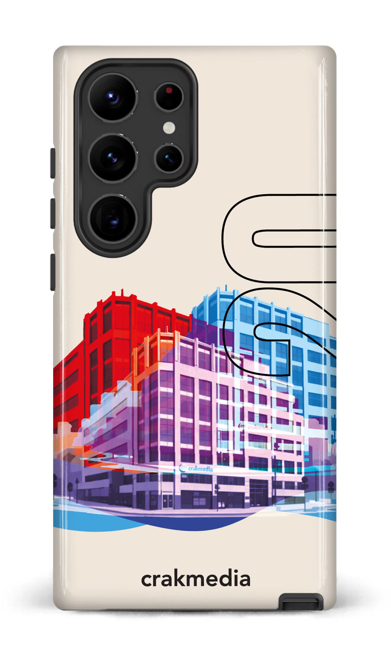Galaxy S23 Ultra Tough Gloss Building Crakmedia -