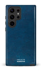 Galaxy S23 Ultra Tough Gloss Cuir Bleu x Mallette -