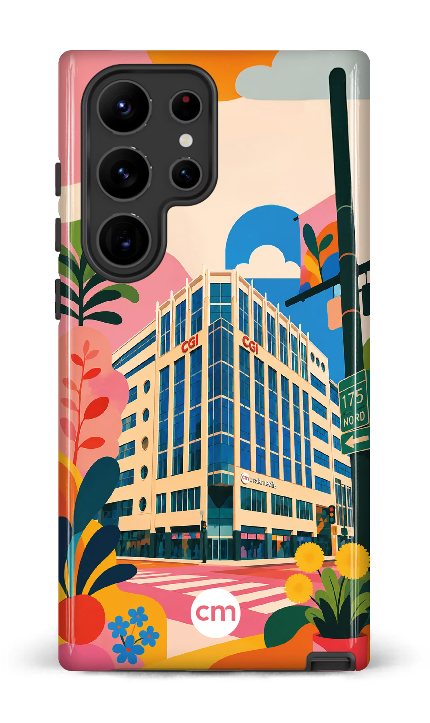 Galaxy S23 Ultra Tough Gloss Funky Building Crakmedia -
