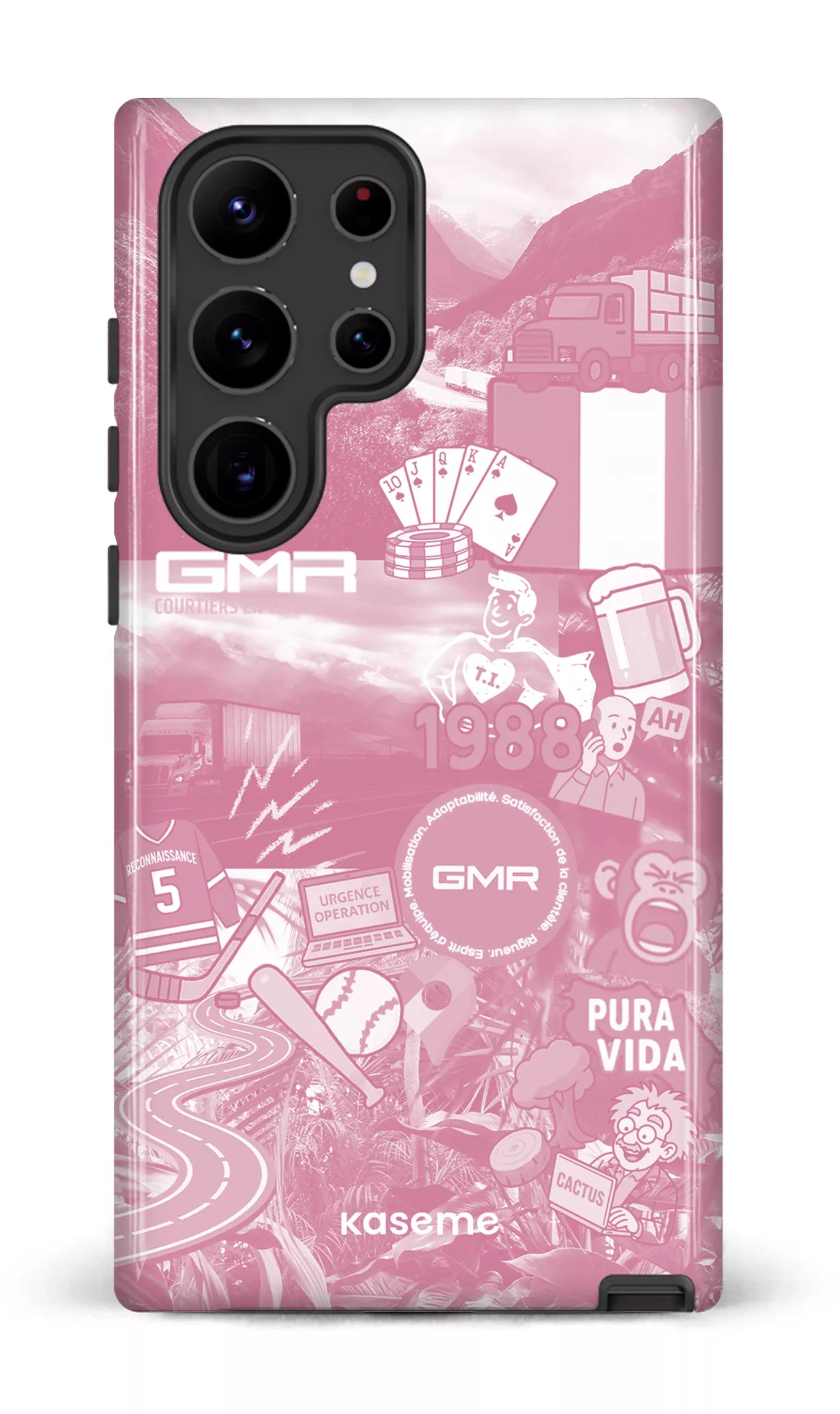 Galaxy S23 Ultra Tough Gloss GMR Collage Rose -