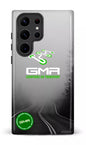 Galaxy S23 Ultra Tough Gloss GMR Route Noir et Blanc -