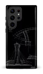 Galaxy S23 Ultra Tough Gloss Parc Olympique - Croquis Plan Noir -