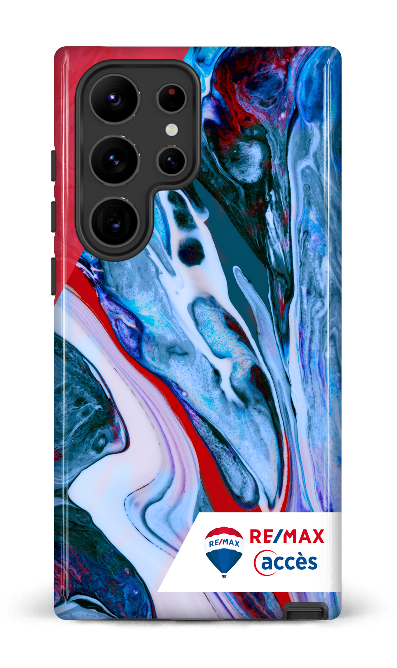 Galaxy S23 Ultra Tough Gloss Peinture marbrée claire -