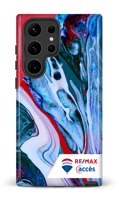 Galaxy S23 Ultra Tough Gloss Peinture marbrée claire -