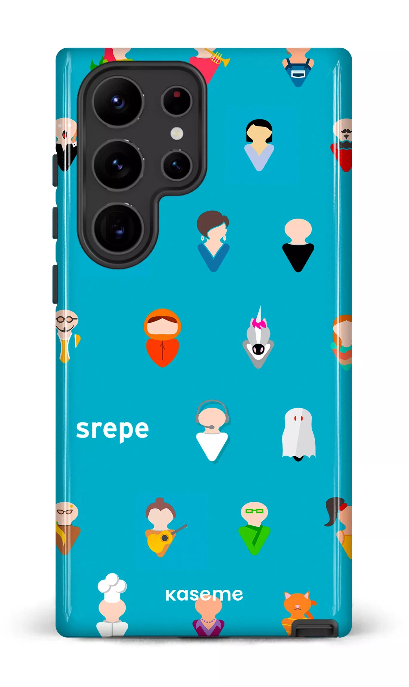 Galaxy S23 Ultra Tough Gloss Personnages Turquoise -