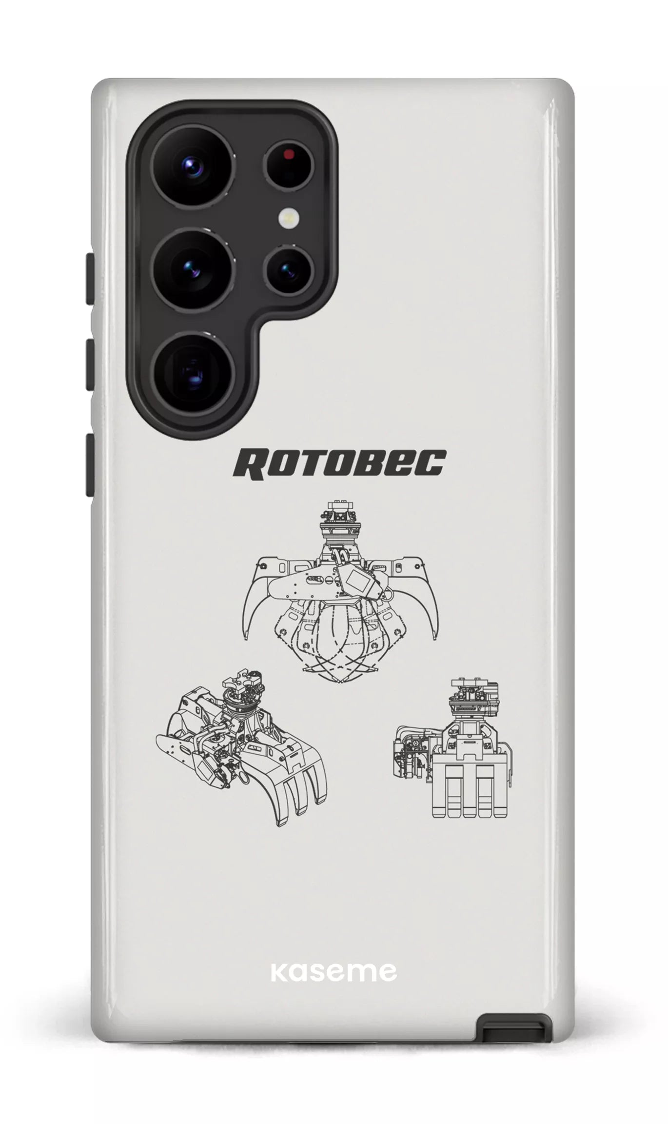 Galaxy S23 Ultra Tough Gloss Rotobec Gris -