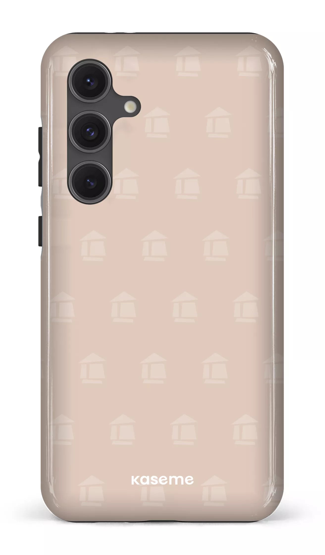 Galaxy S24FE Tough Flordeco motif grège -