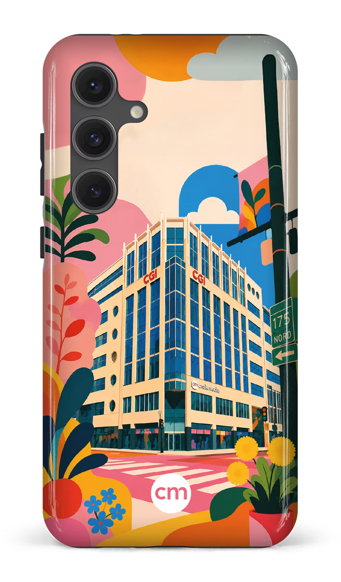 Galaxy S24FE Tough Funky Building Crakmedia -