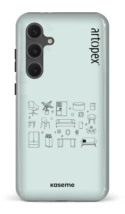 Galaxy S24FE Tough L'essentiel menthe par Artopex -