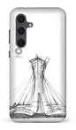 Galaxy S24FE Tough Parc Olympique - Croquis Blanc -