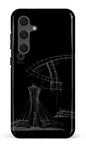 Galaxy S24FE Tough Parc Olympique - Croquis Plan Noir -