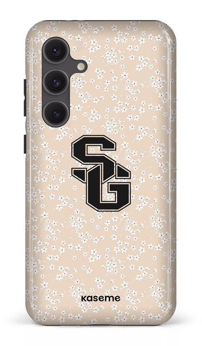 Galaxy S24FE Tough Posy Beige x Dragons -