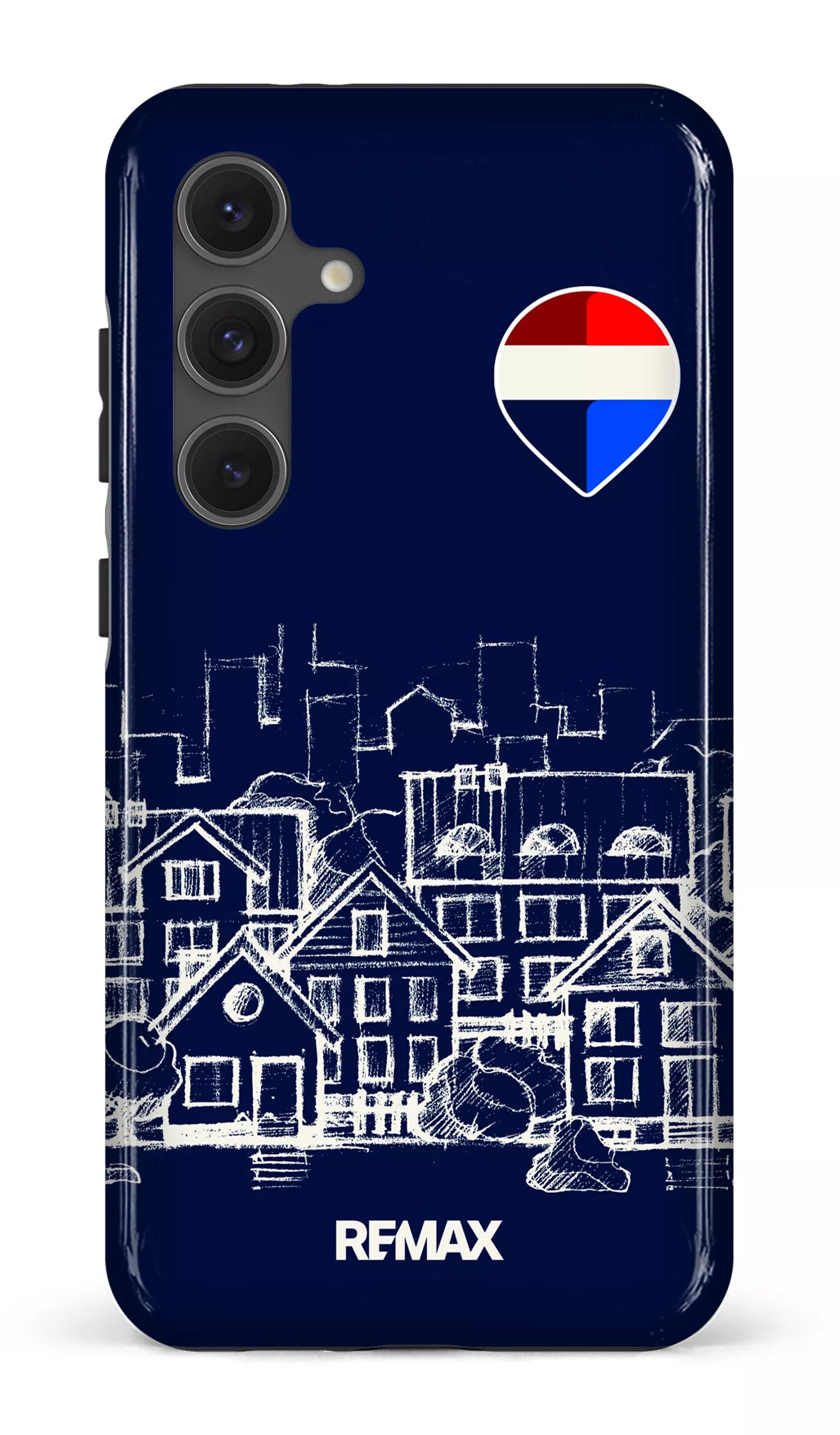 Galaxy S24FE Tough Remax Sketch Bleu -