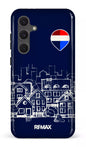 Galaxy S24FE Tough Remax Sketch Bleu -