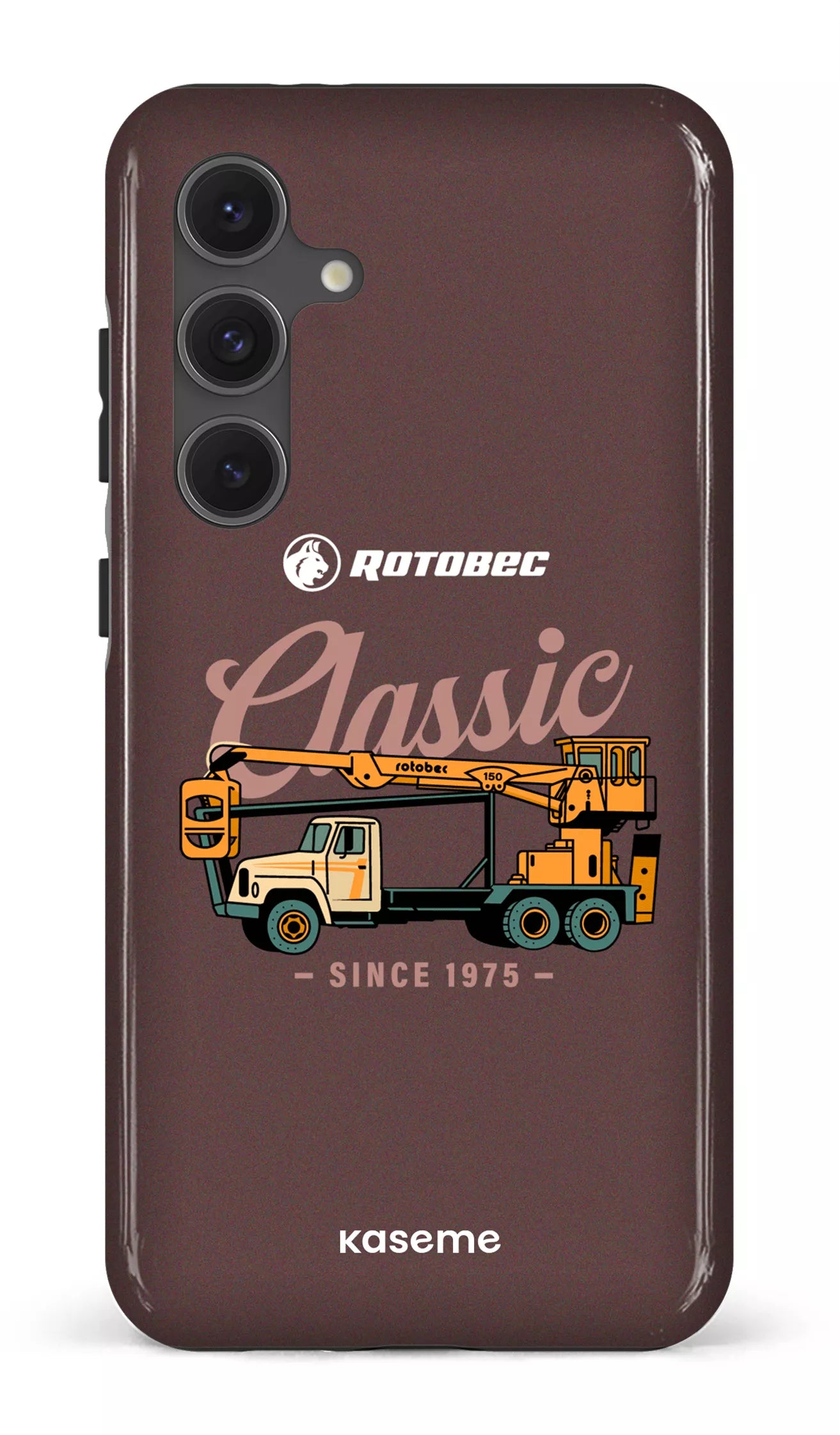 Galaxy S24FE Tough Rotobec Brun "Classic" -