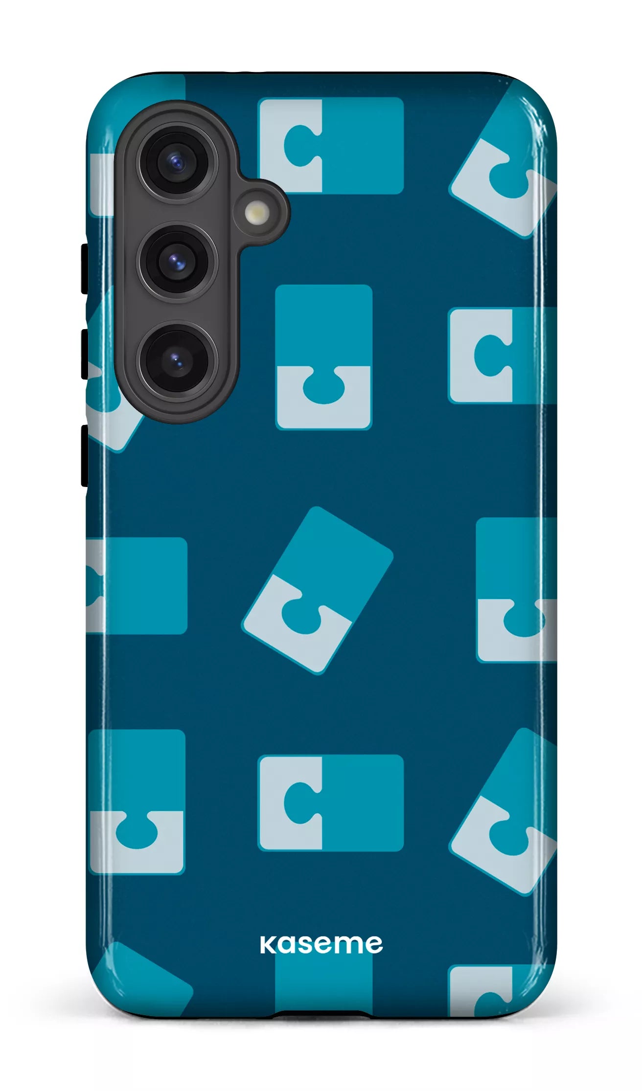 Galaxy S24 Plus Tough (Gloss) Casse-tête Bleu -