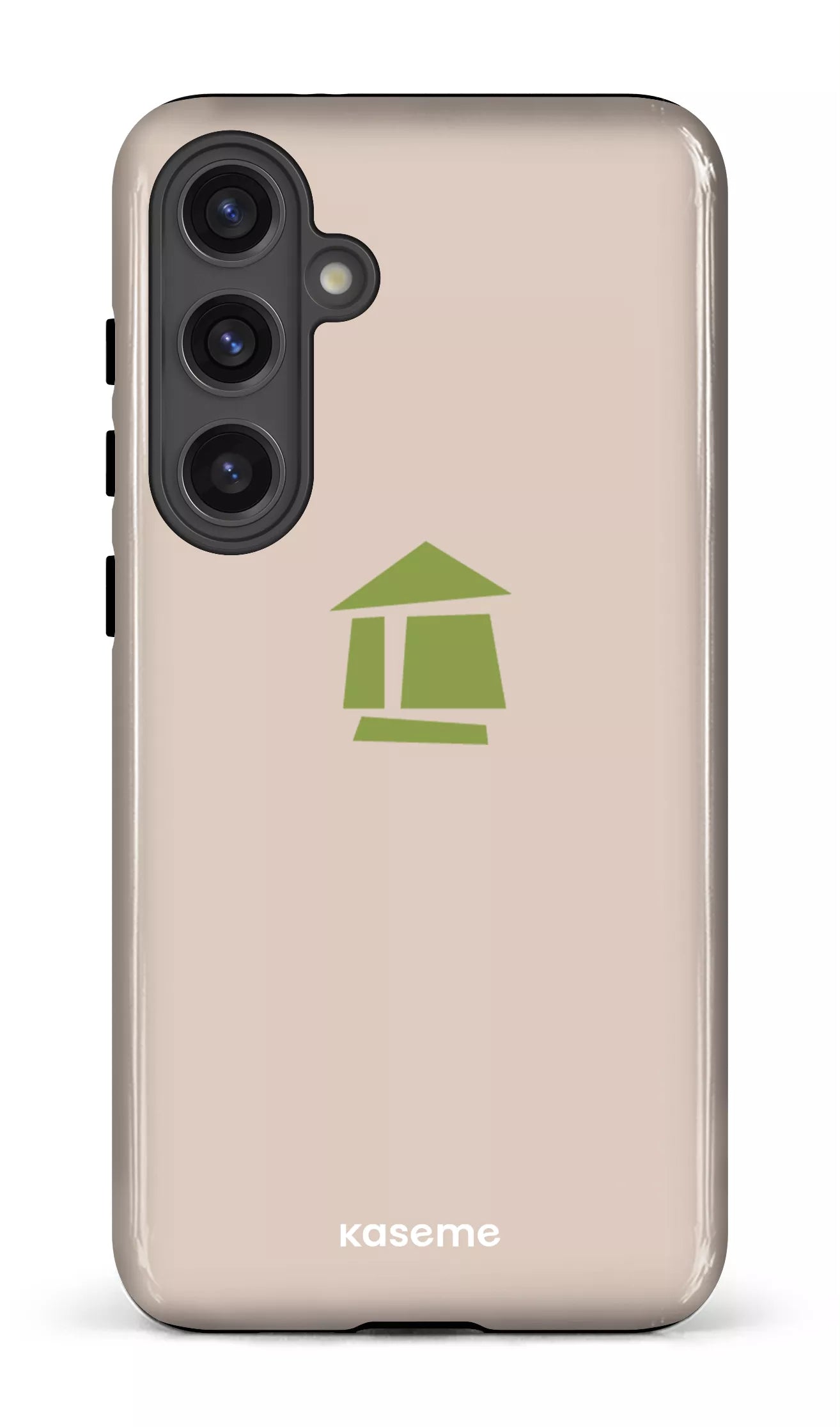 Galaxy S24 Plus Tough (Gloss) Flordeco logo grège -