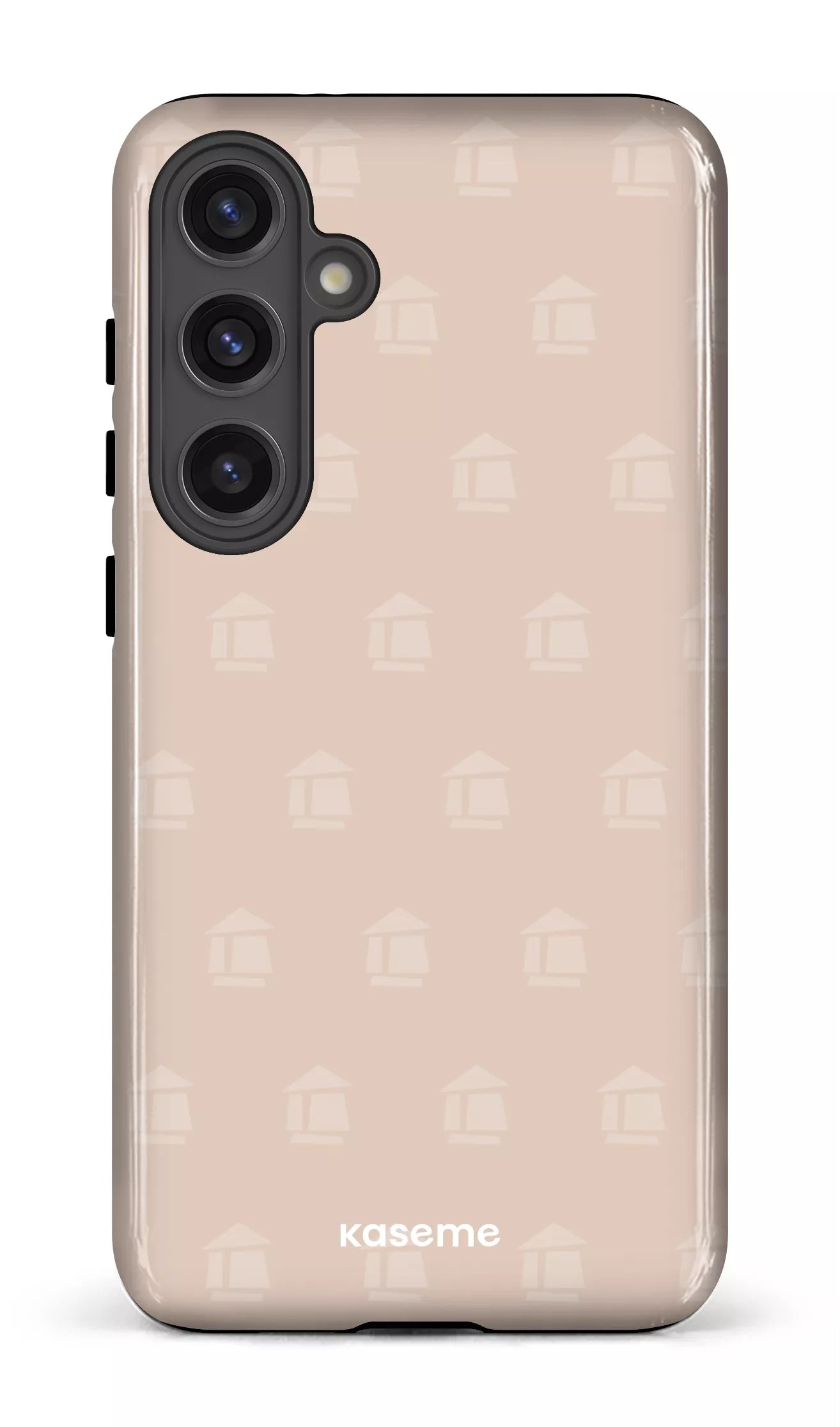 Galaxy S24 Plus Tough (Gloss) Flordeco motif grège -