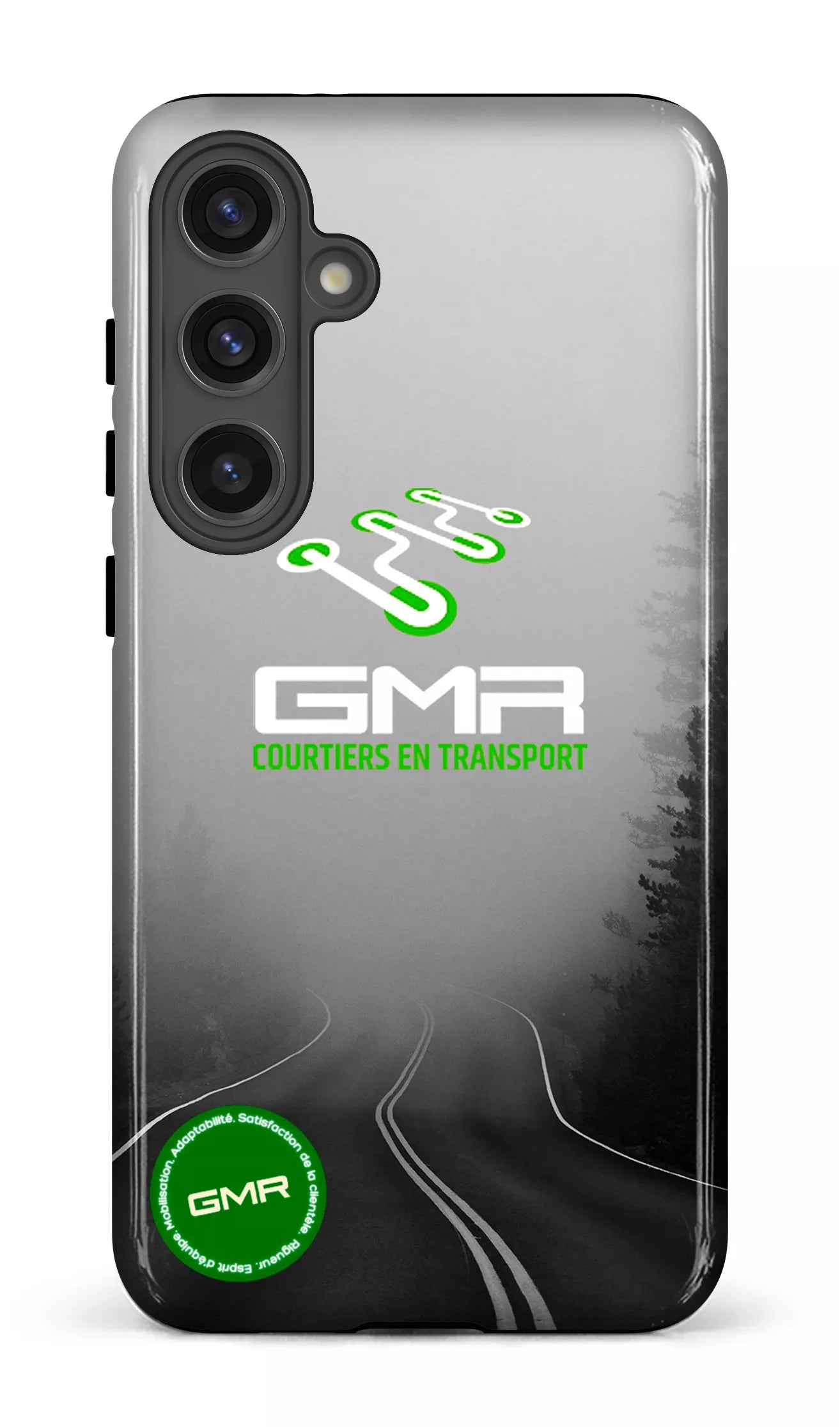 Galaxy S24 Plus Tough (Gloss) GMR Route Noir et Blanc -