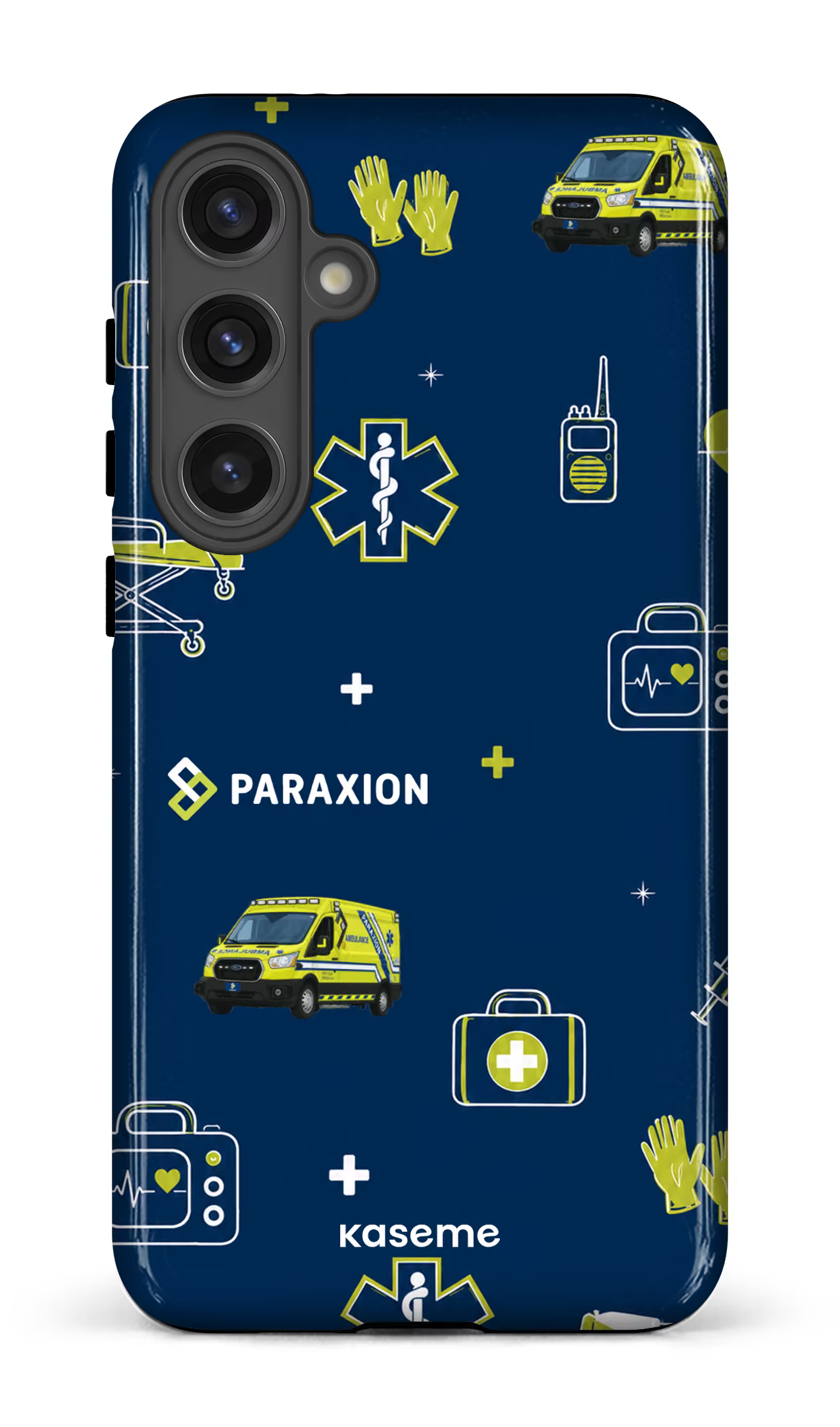 Galaxy S24 Plus Tough (Gloss) Icônes bleu Paraxion -