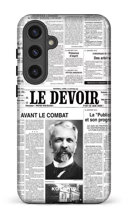 Galaxy S24 Plus Tough (Gloss) Le Devoir — Premier édito -