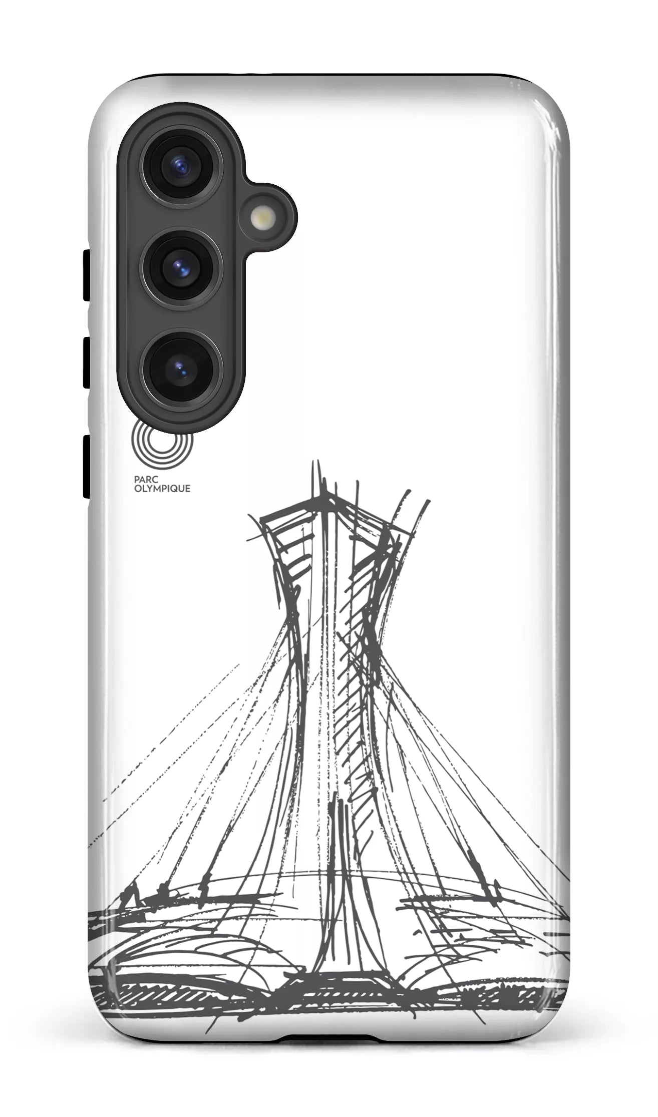 Galaxy S24 Plus Tough (Gloss) Parc Olympique - Croquis Blanc -