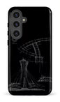 Galaxy S24 Plus Tough (Gloss) Parc Olympique - Croquis Plan Noir -