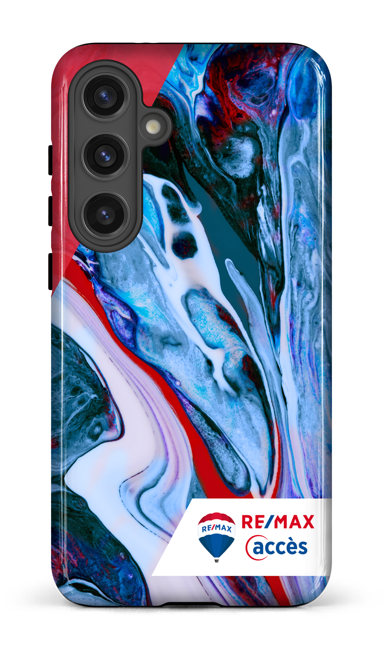 Galaxy S24 Plus Tough (Gloss) Peinture marbrée claire -