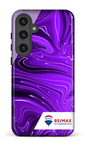 Galaxy S24 Plus Tough (Gloss) Peinture marbrée sombre violette de Francheville -