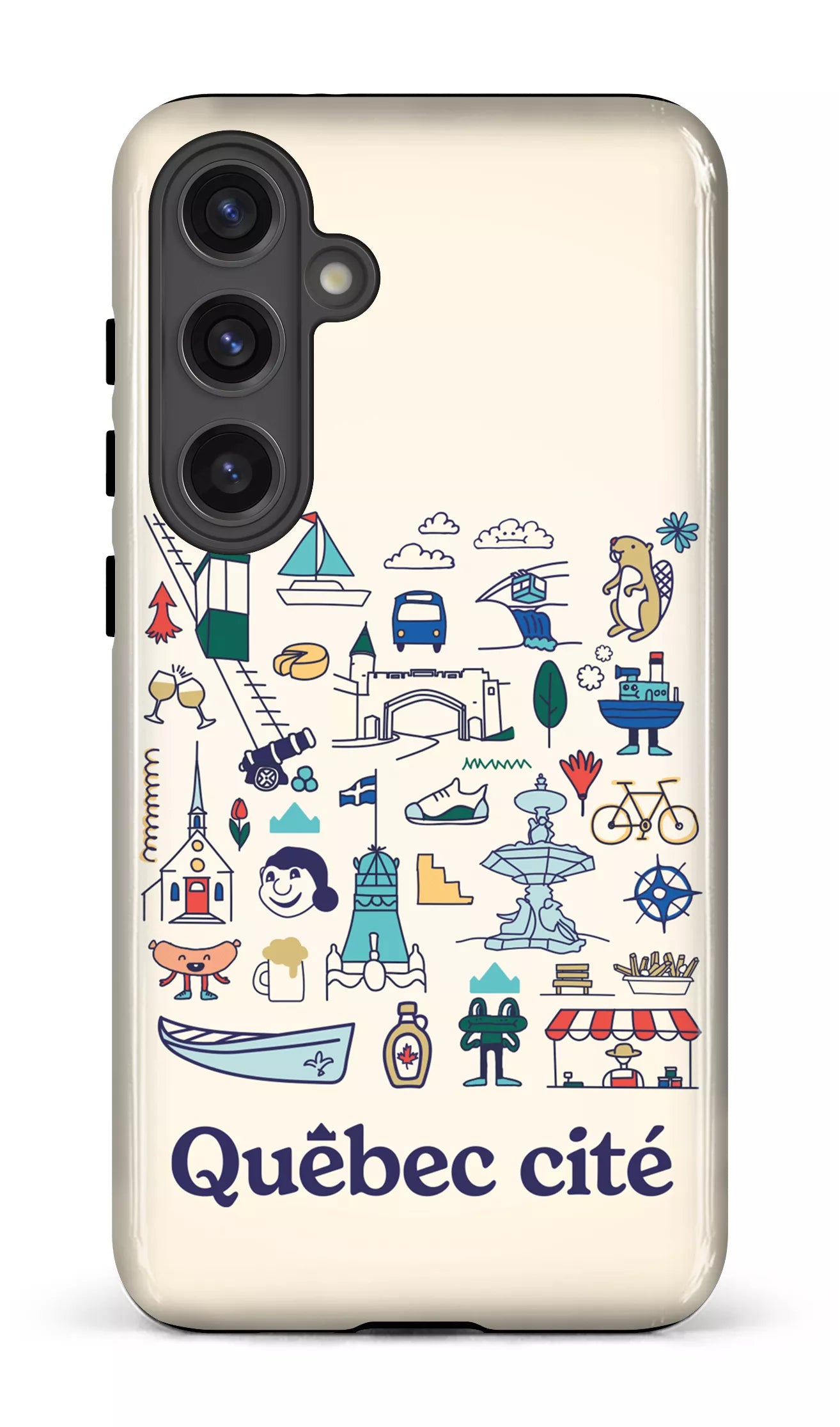 Galaxy S24 Plus Tough (Gloss) Québec illustré -