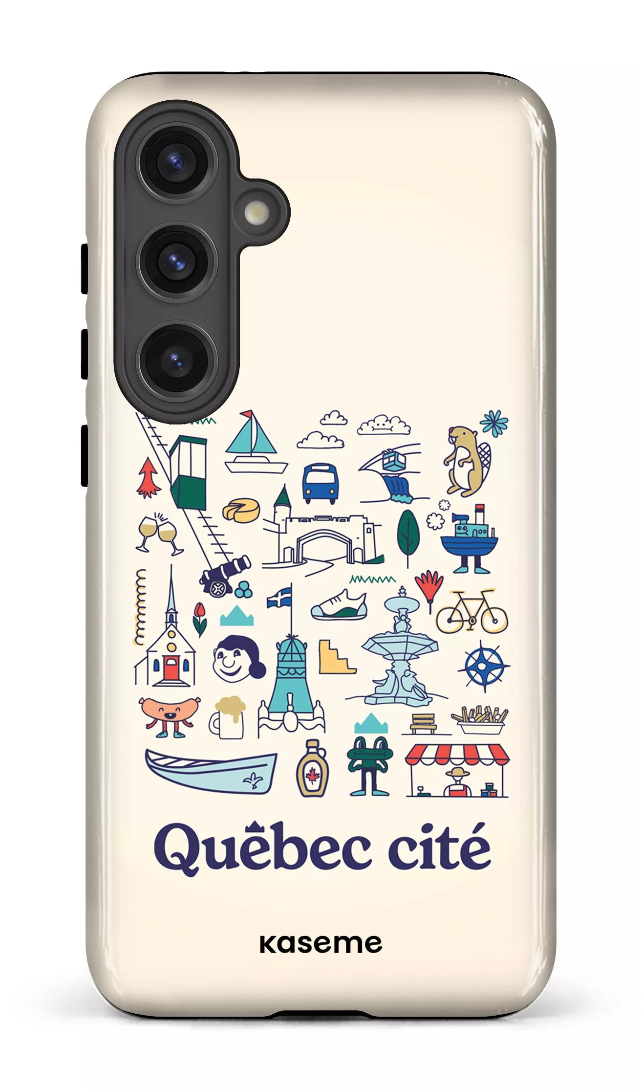 Galaxy S24 Plus Tough (Gloss) Québec illustré -