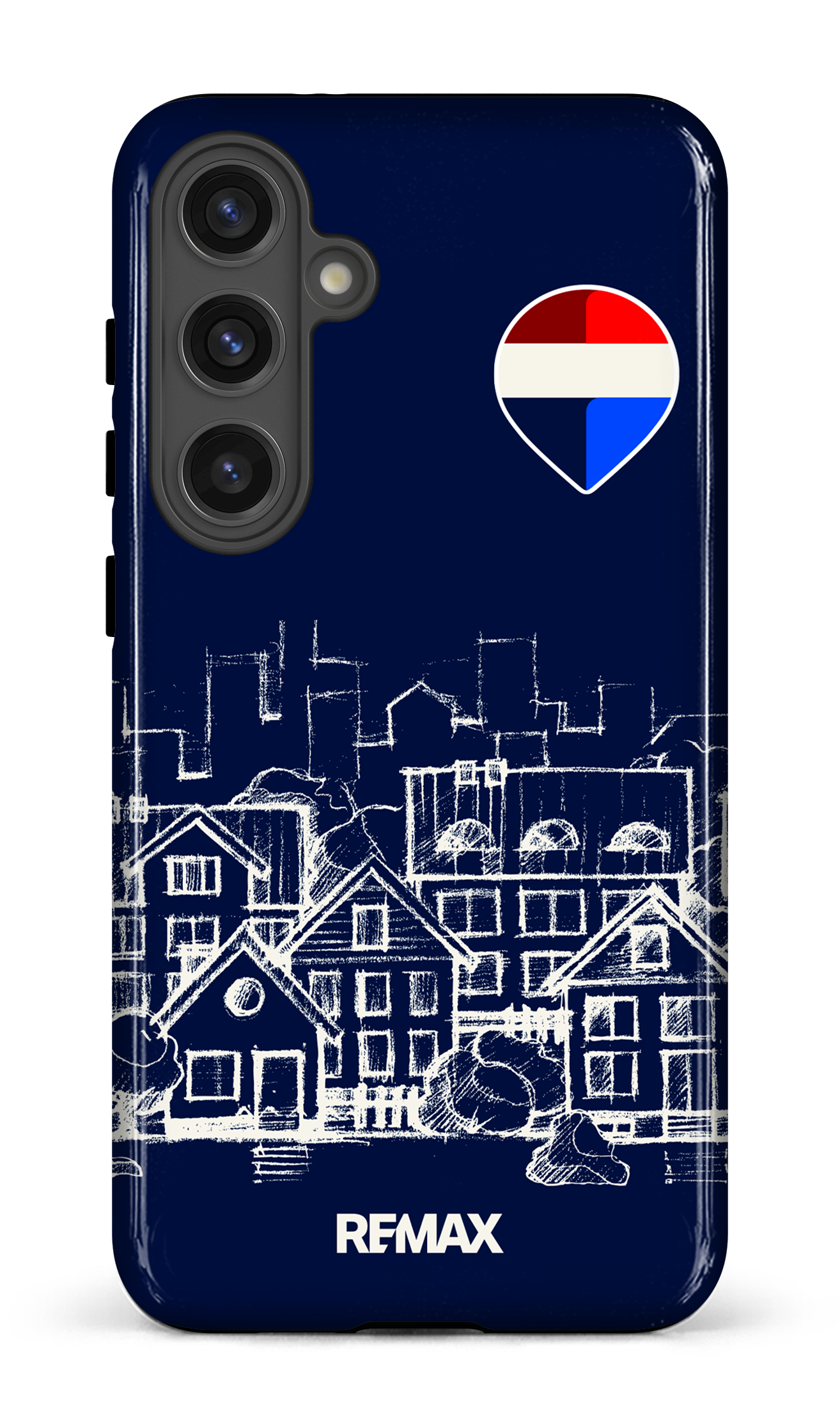 Galaxy S24 Plus Tough (Gloss) Remax Sketch Bleu -