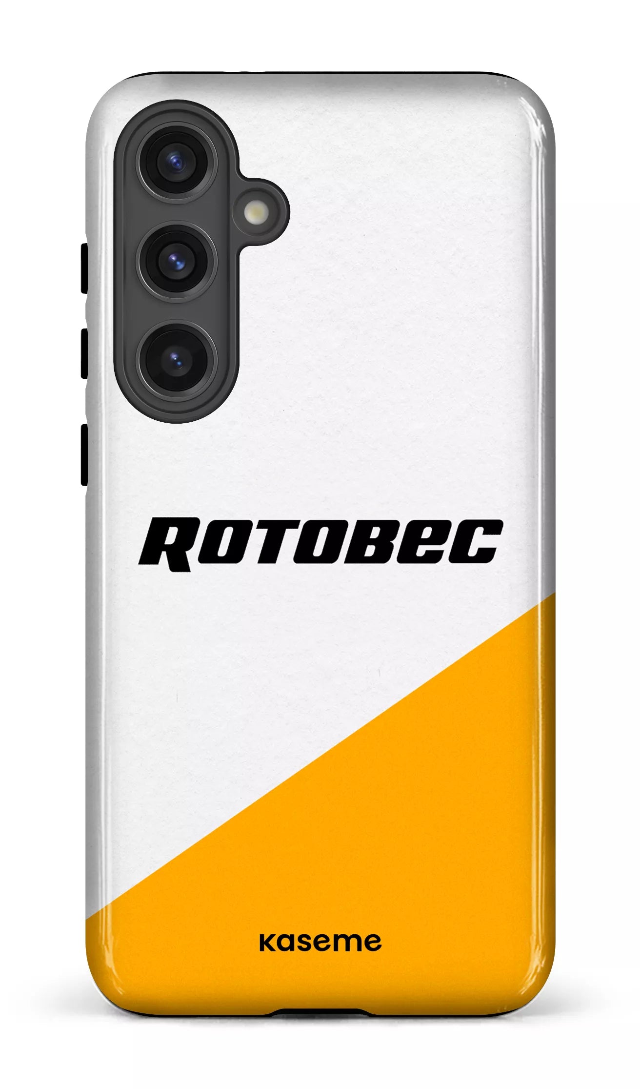 Galaxy S24 Plus Tough (Gloss) Rotobec Blanc et Jaune -