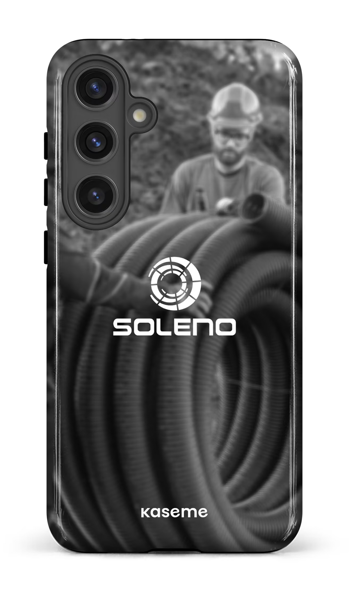 Galaxy S24 Plus Tough (Gloss) Soleno tuyau N&B -