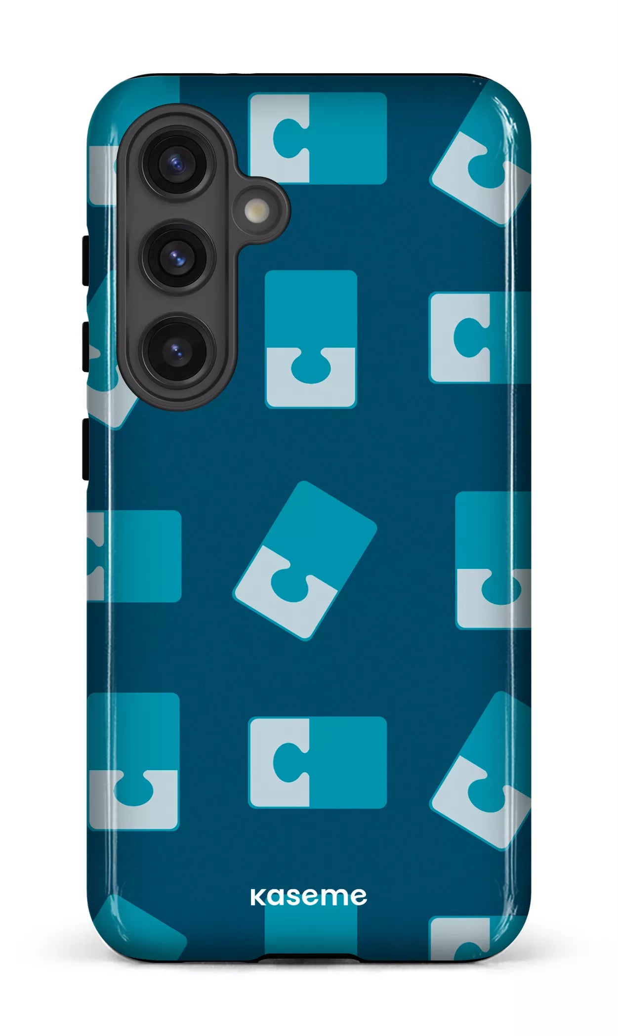 Galaxy S24 Tough (Gloss) Casse-tête Bleu -