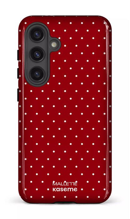 Galaxy S24 Tough (Gloss) Ditsy Rouge x Mallette -