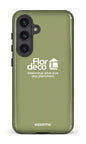 Galaxy S24 Tough (Gloss) Flordeco logo Sauge -