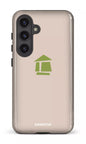 Galaxy S24 Tough (Gloss) Flordeco logo grège -