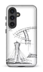Galaxy S24 Tough (Gloss) Parc Olympique - Croquis Plan Blanc -