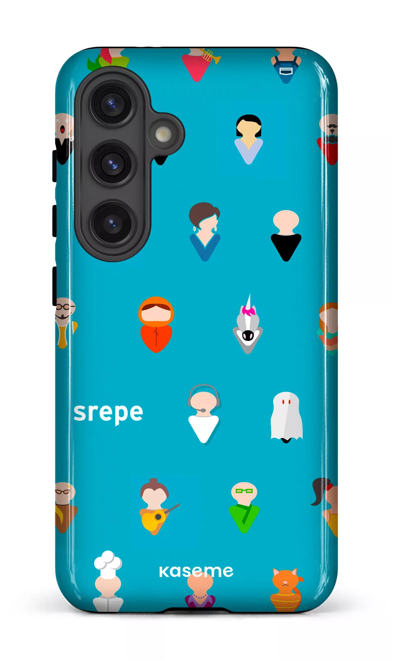 Galaxy S24 Tough (Gloss) Personnages Turquoise -