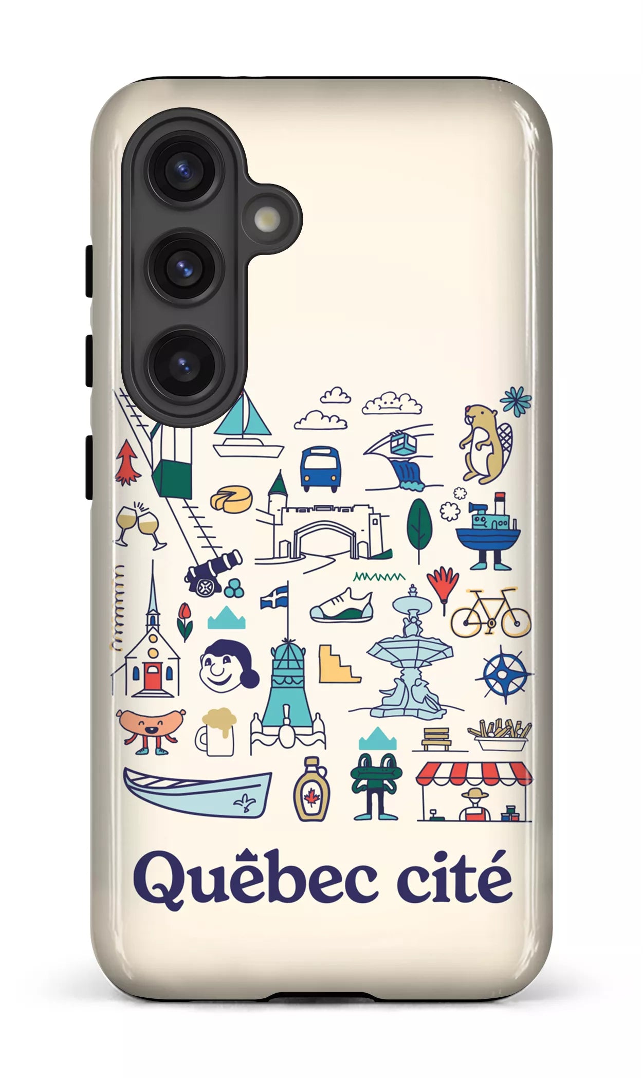 Galaxy S24 Tough (Gloss) Québec illustré -