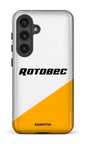 Galaxy S24 Tough (Gloss) Rotobec Blanc et Jaune -