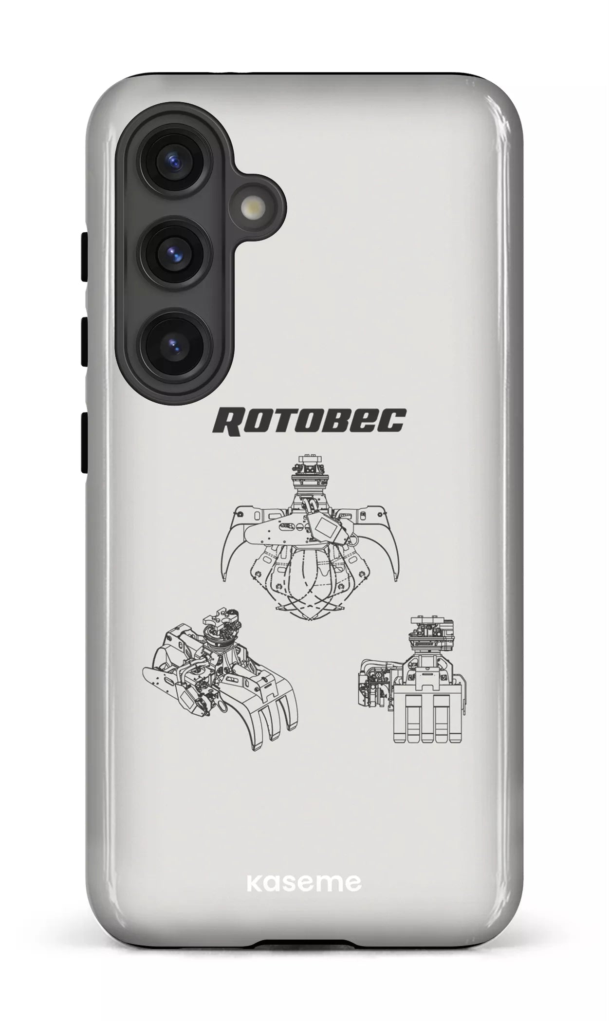 Galaxy S24 Tough (Gloss) Rotobec Gris -